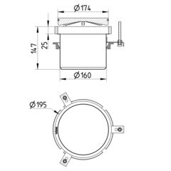Line Drawing - Upper part-Gastight