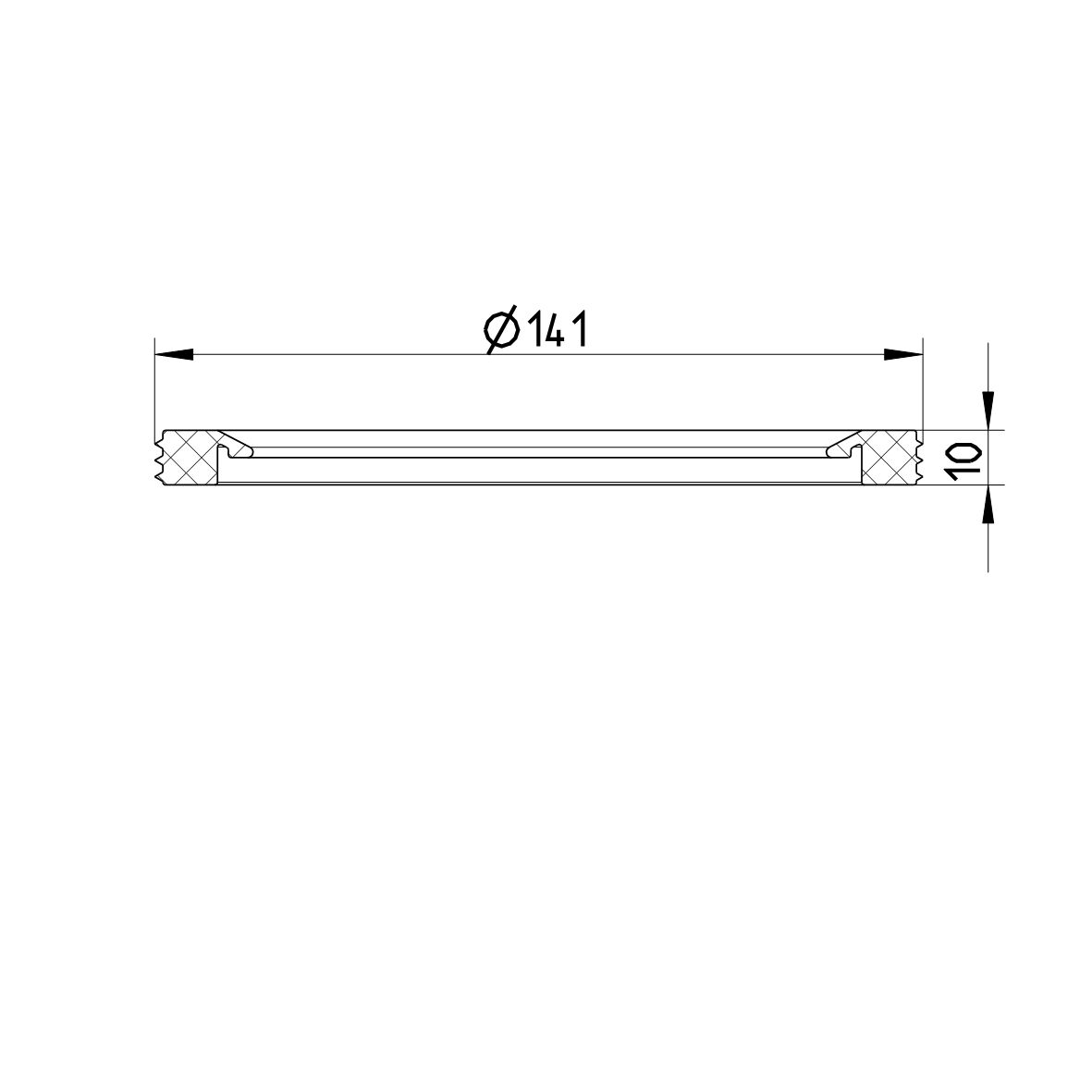 Line drawing of an other product from the series Spare parts-lower part.